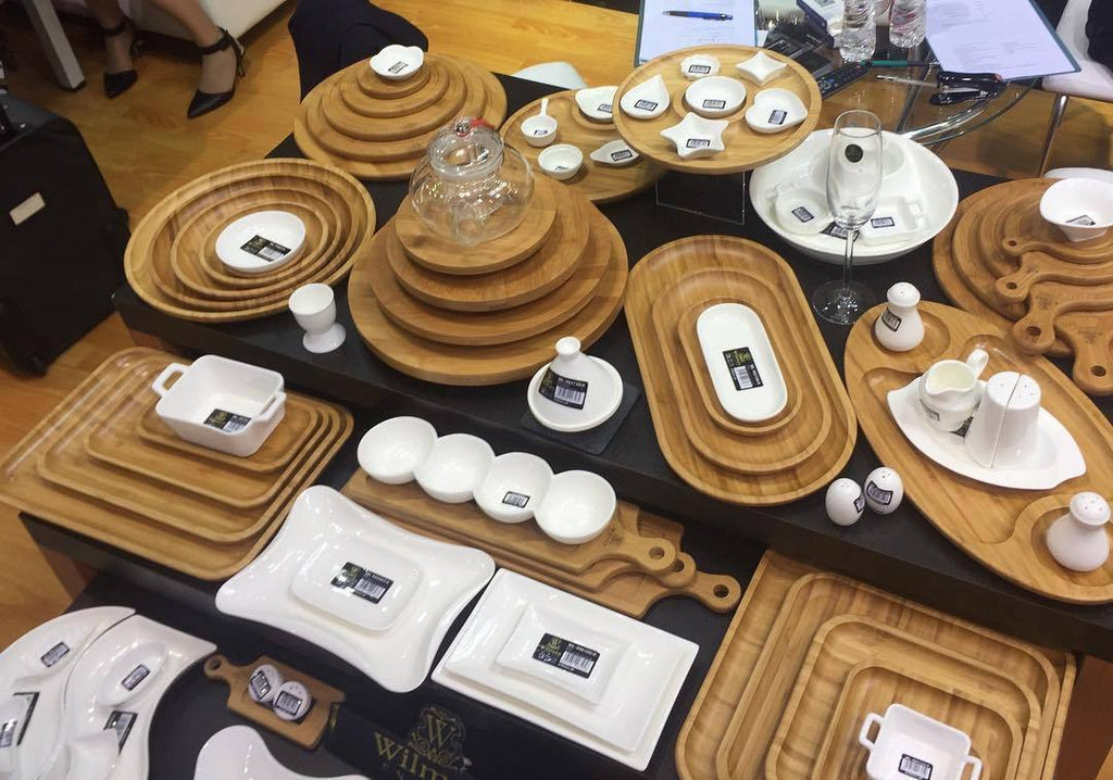 Bamboo Round Platter 12" inch (Set of 6)